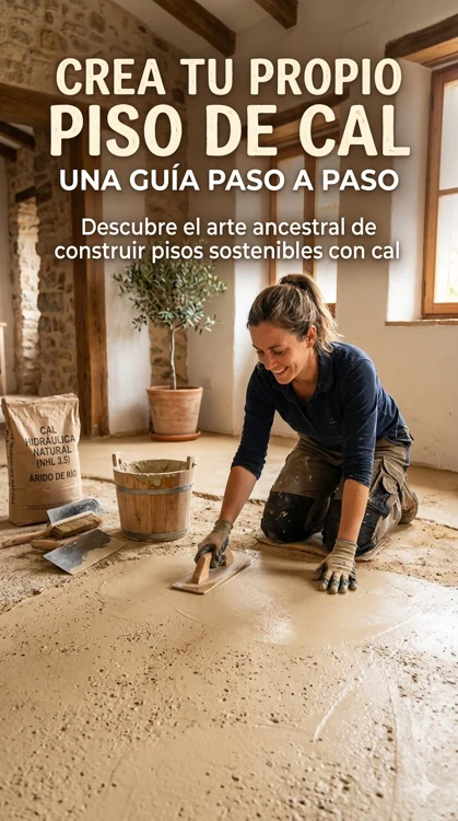 Portada de Crea tu Propio Piso de Cal: Una Guía Paso a Paso