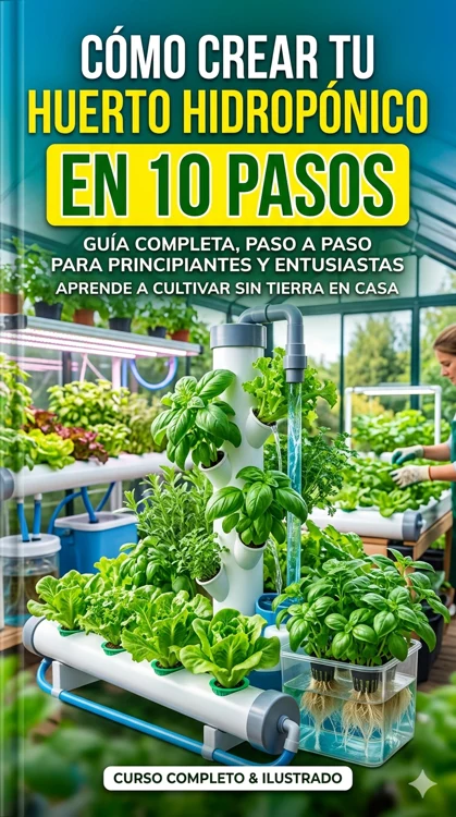 Portada de Cómo Crear tu Huerto Hidropónico en 10 Pasos